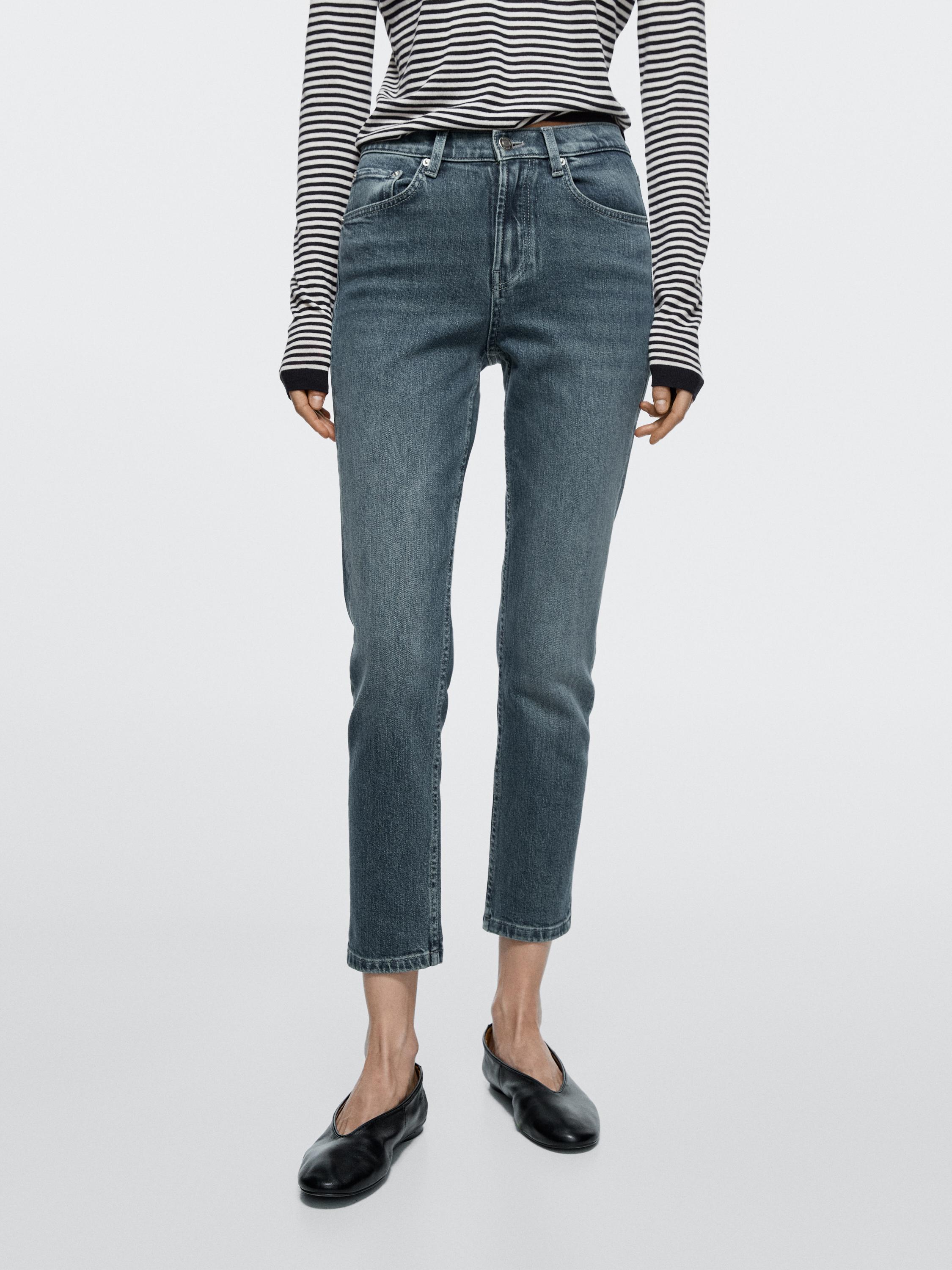 Jean slim cropped taille moyenne